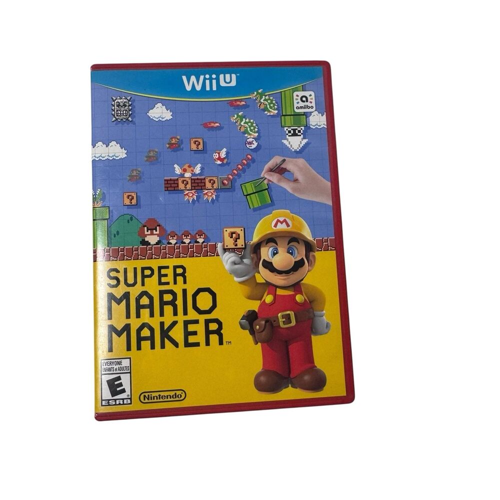 Super Mario Maker (Nintendo Wii U) w/ Case Fast Shipping
